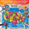 QUOKKA Puzzles for Kids Ages 8-10 - 150 Pcs Jigsaw Puzzles for 6-8 Year Olds - 400+ Facts on 50 Double-Sided Flashcards | Learn USA | Education Activity Gift - Shaped Puzzles for Toddlers 4-6